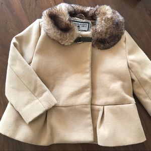 Janie and Jack Fur Coat 2T